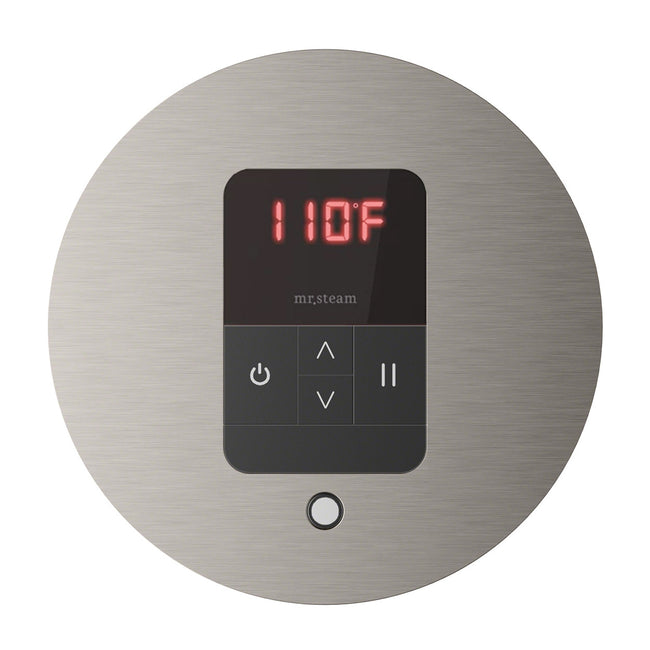iTempo Round Steam Shower Control in Brushed Nickel