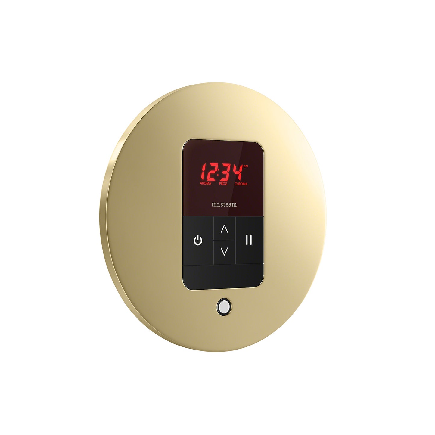 iTempo Round Steam Shower Control in Polished Brass