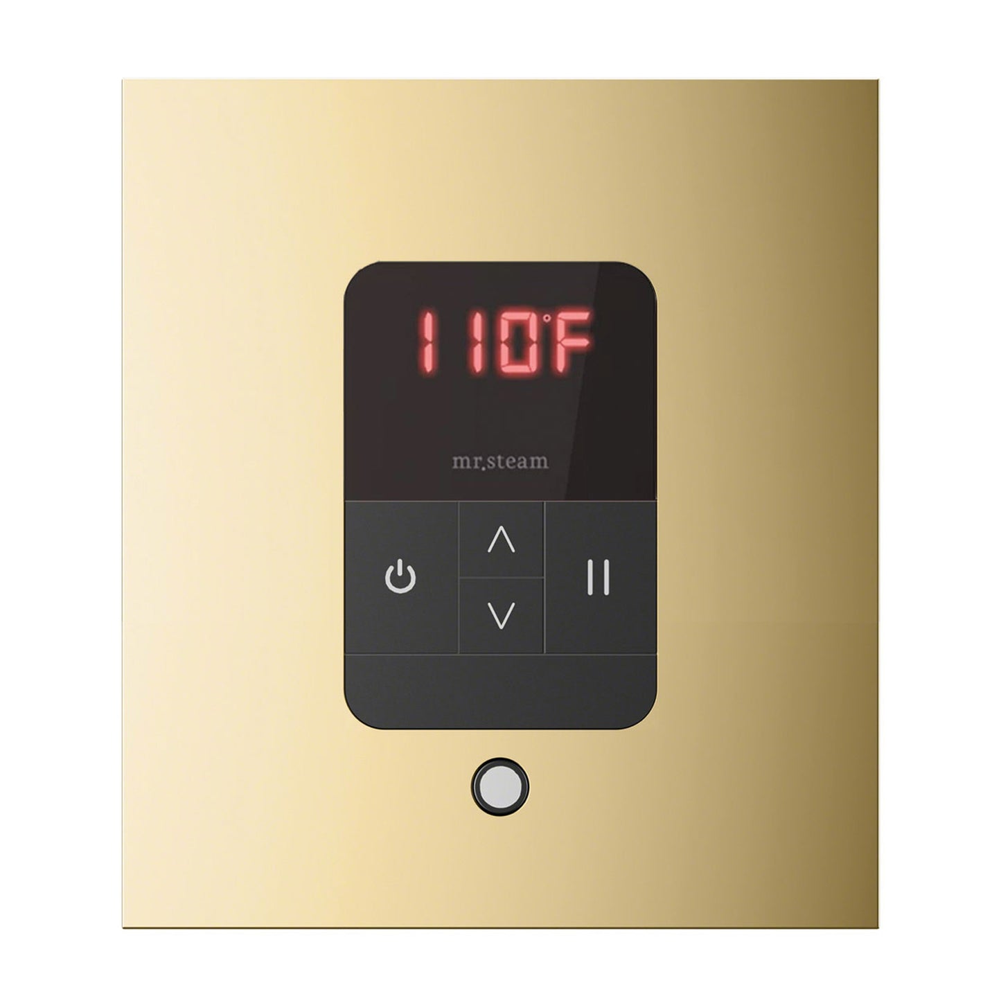 iTempo Square Steam Shower Control in Polished Brass