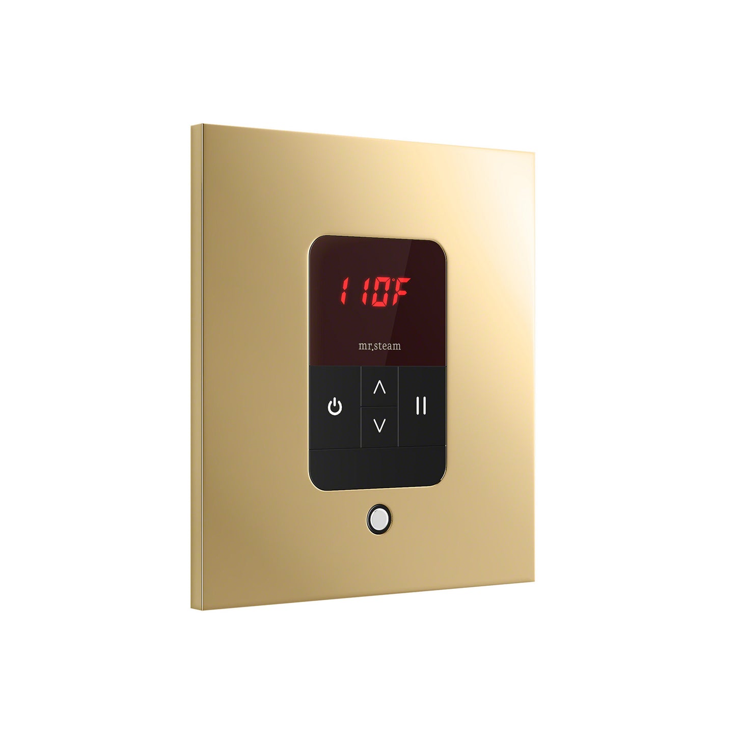iTempo Square Steam Shower Control in Polished Brass