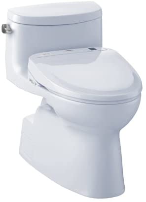 Toto MW644574CEFG#01 - Carolina II One-Piece Elongated 1.28 GPF Toilet and Washlet S300e Bidet Seat-