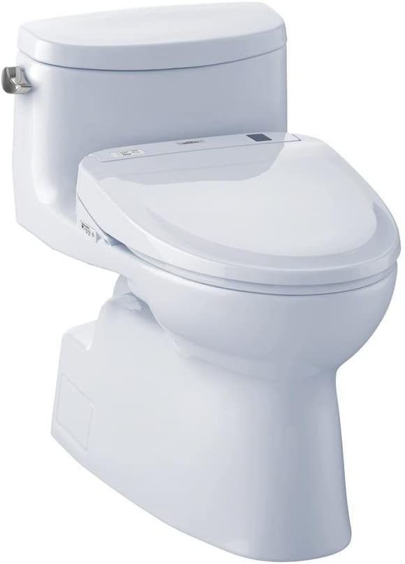 Toto MW644584CEFG#01 - Carolina II One-Piece Elongated 1.28 GPF Toilet and Washlet S350e Bidet Seat-