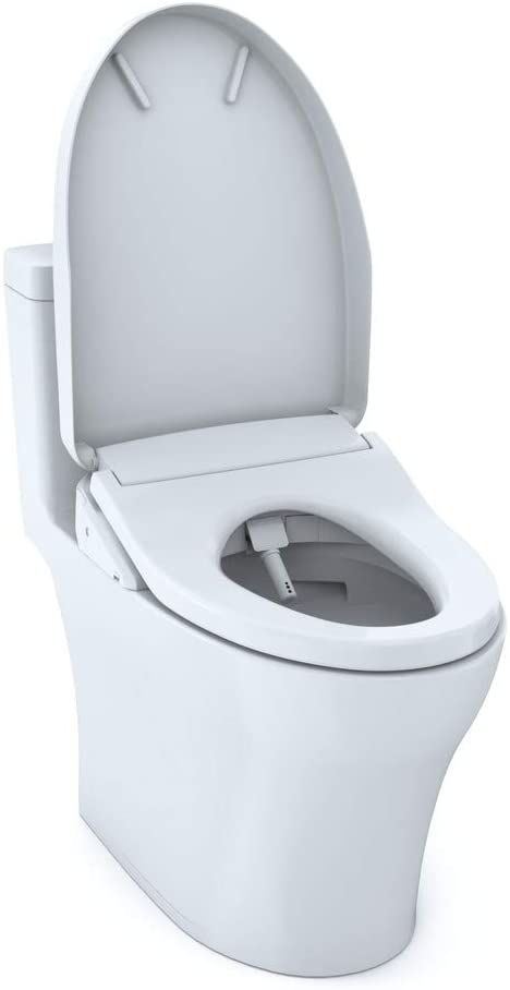 Toto MW6463046CEMFGA#01 - Washlet + Aquia IV One-Piece Elongated Dual Flush 1.28 and 0.8 GPF Toilet