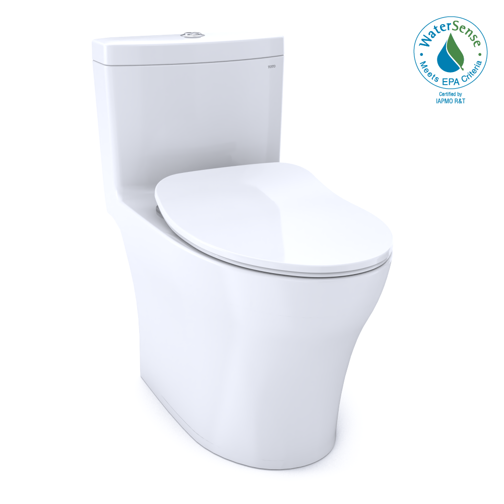 Toto MS646234CEMFG#01 - Aquia IV One-Piece Elongated Dual Flush 1.28 and 0.8 GPF Universal Height, W