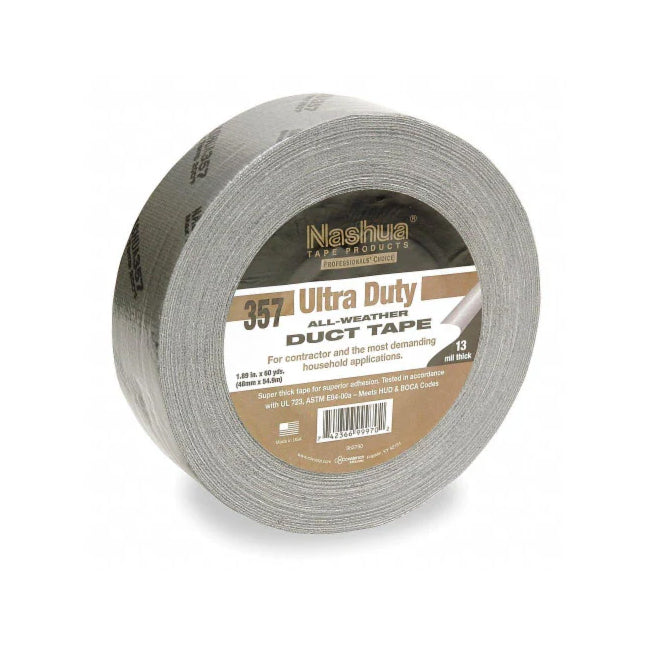 357 Premium Grade Cloth Duct Tape - Gray - 2" x 60 Yds