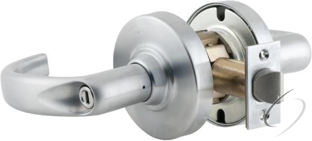 ND Series Privacy Sparta with 13-248 Latch 10-025 Strike Satin Chrome