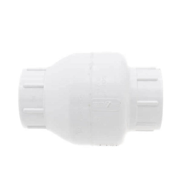 NDS 1520-20 - 2" Slip x Slip 1500 Series White PVC Swing Check Valve