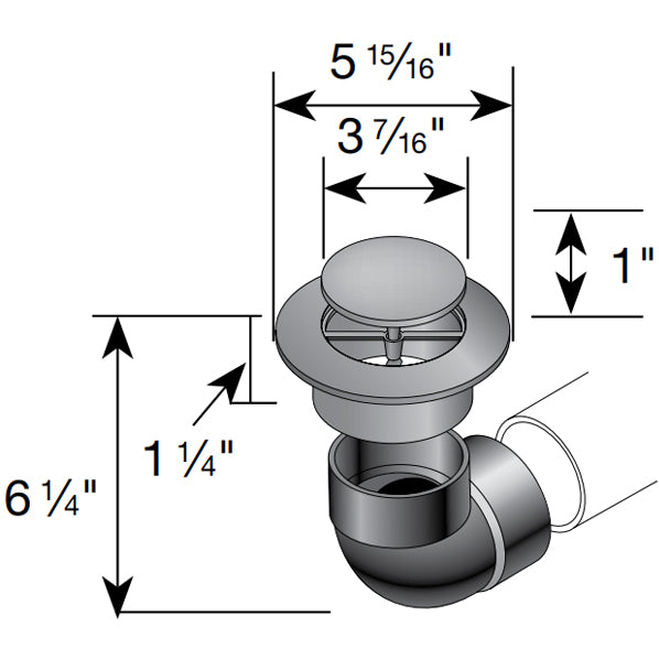 NDS 321 - 3" Pop-up Drainage Emitter with Elbow