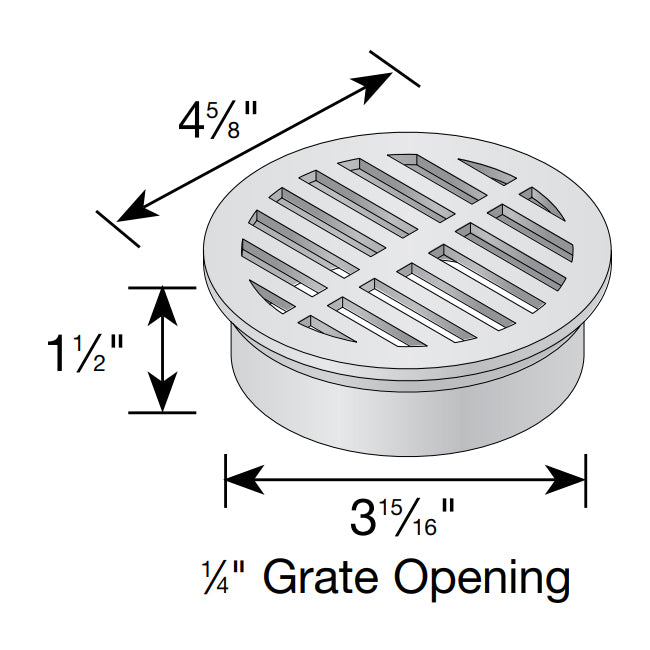 NDS 13 - 4" Round Grate, Green