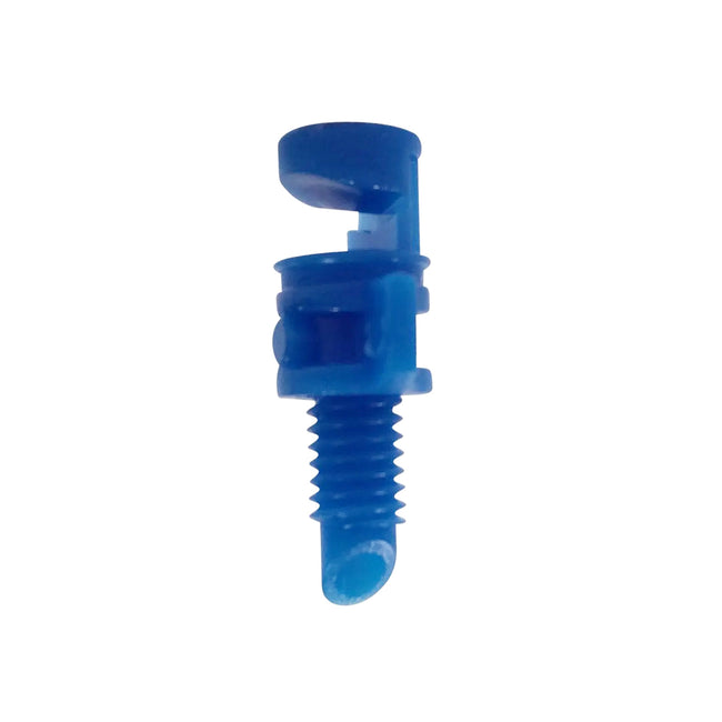 1/4" Barbed Hydro-Flo Fan Spray Nozzle - 180 Degrees - Blue
