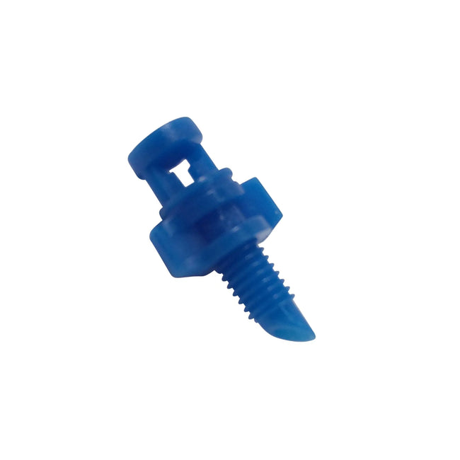1/4" Barbed Hydro-Flo Fan Spray Nozzle - 360 Degrees - Blue