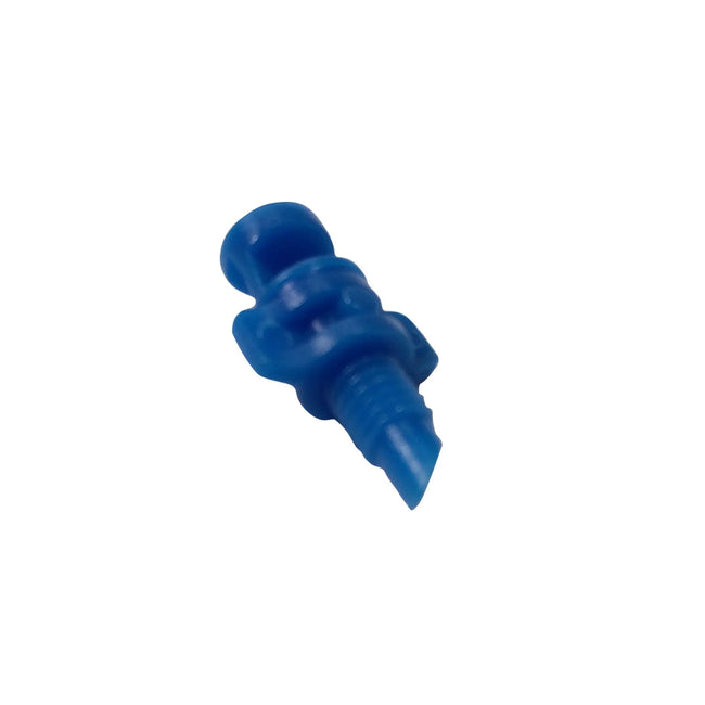 1/4" Barbed Hydro-Flo Fan Spray Nozzle - 90 Degrees - Blue