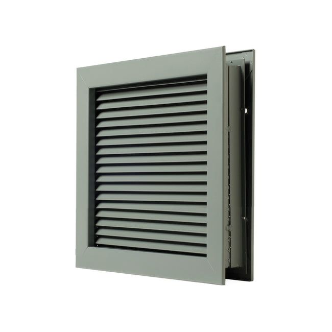 12" x 12" Self Attaching No Vision Door Louver for 1-3/4" Doors