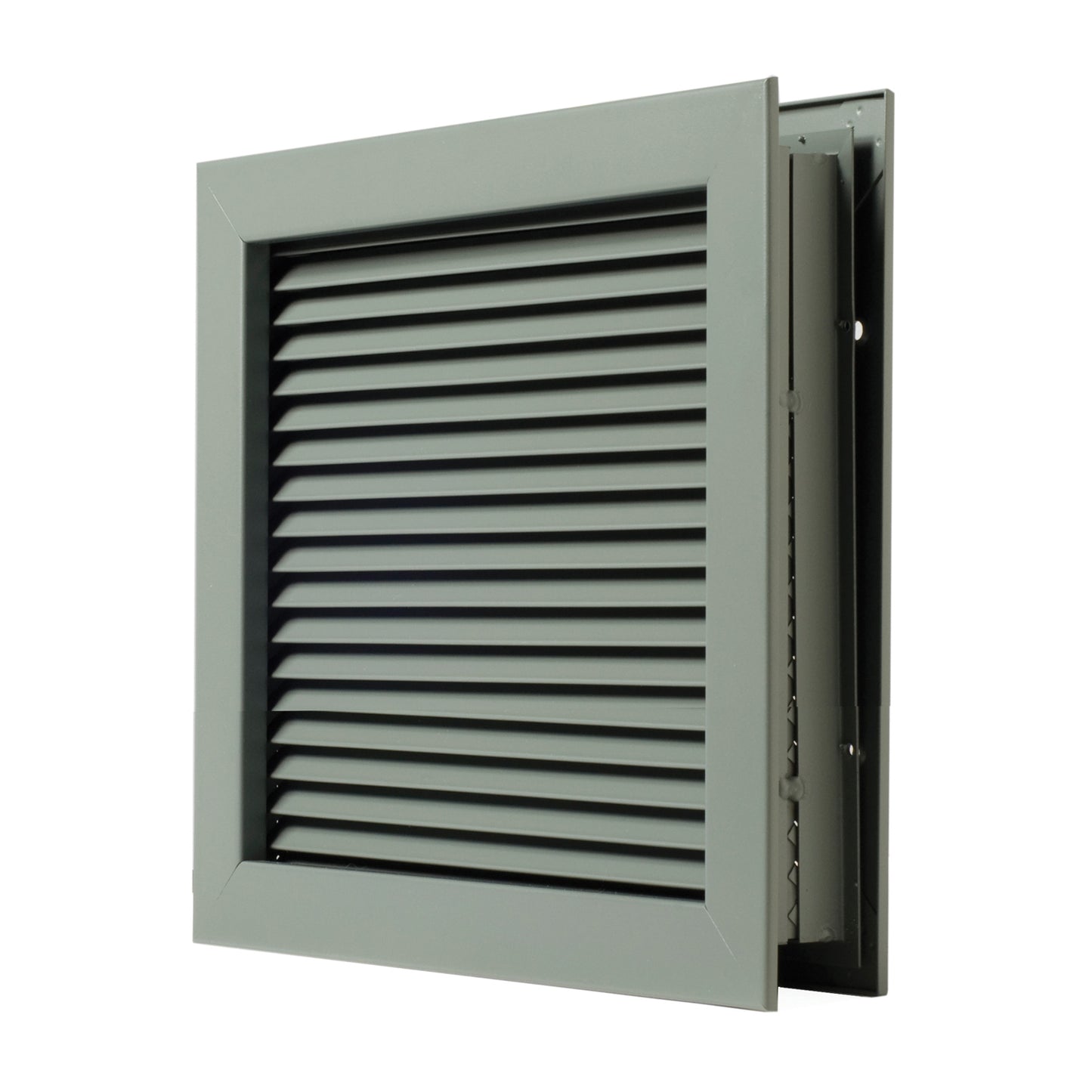 18" x 18" Self Attaching No Vision Door Louver for 1-3/4" Doors Prime Coat Finish