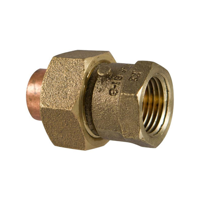 B25895L - 733-3-LF - 1-1/4" Lead-Free Bronze Union C x FNPT