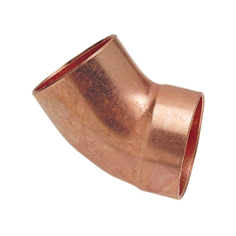 2" DWV 45 Degree Elbow Ftg x C - Wrot Copper, 906-2