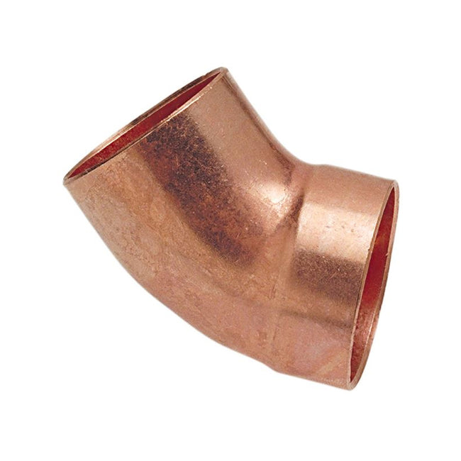 1-1/2" DWV 45 Degree Elbow Ftg x C - Wrot Copper, 906-2