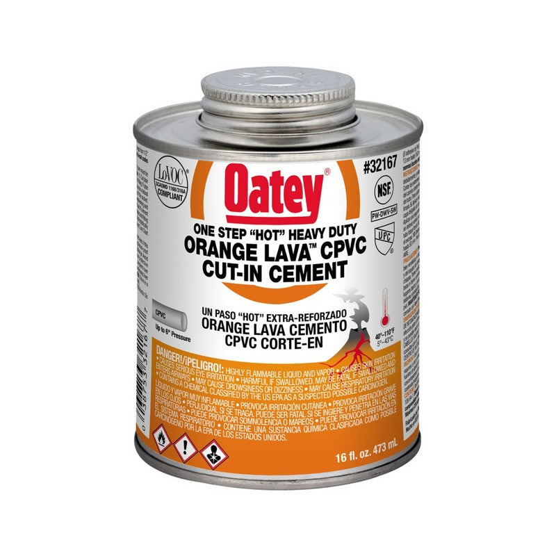 32167 - Orange Lava CPVC Cut-In Cement - 16 oz