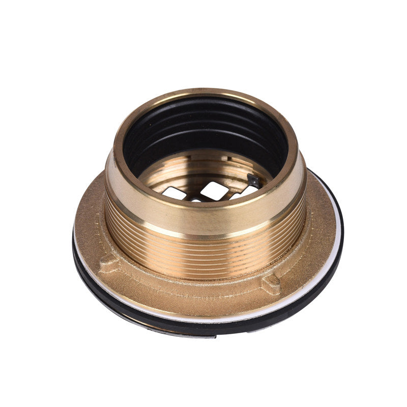 42150 - Brass No Caulk Shower Drain with Stainless Steel Strainer
