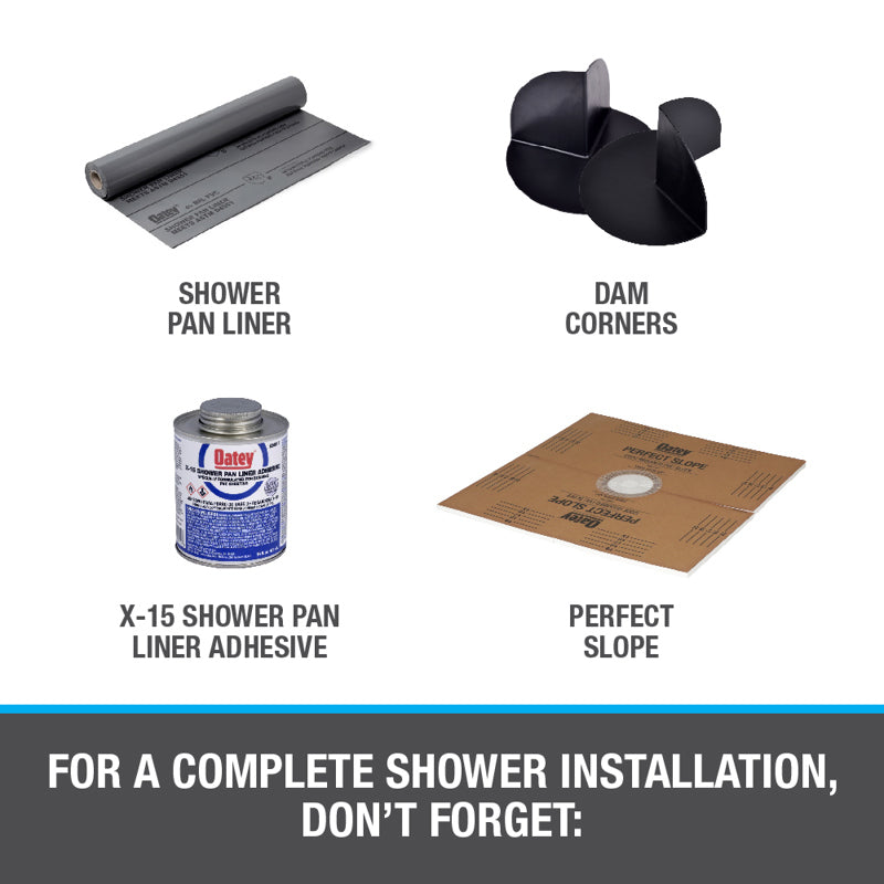 42150 - Brass No Caulk Shower Drain with Stainless Steel Strainer