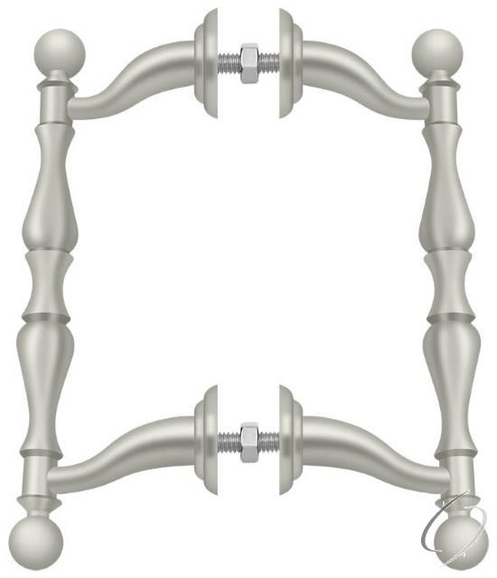 OHP620U15 Offset Handle Pull; Back-To-Back Set; Satin Nickel Finish