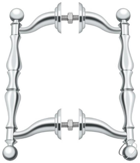 OHP620U26 Offset Handle Pull; Back-To-Back Set; Bright Chrome Finish