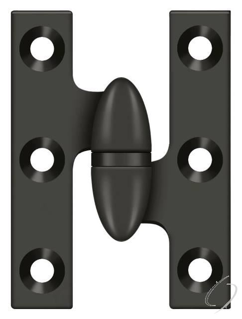 OK2015U10B-R 2" x 1-1/2" Olive Knuckle Hinge; Oil Rubbed Bronze Finish