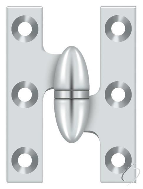 OK2015U26-R 2" x 1-1/2" Olive Knuckle Hinge; Bright Chrome Finish