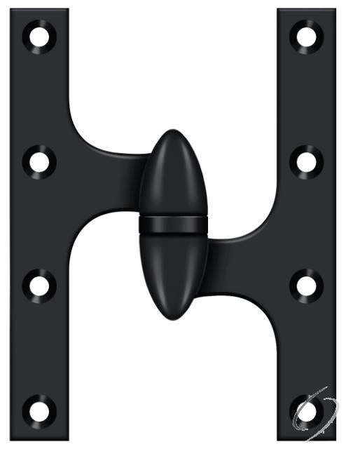 OK6045B19-R 6" x 4-1/2" Hinge; Black Finish