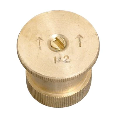 15 ft. Half Pattern Brass Nozzle with Twin Spray