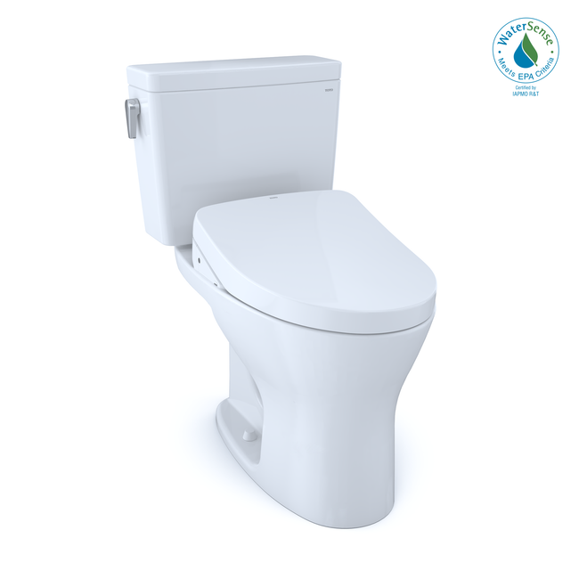 Drake 1G  WASHLET+ Two-Piece Elongated Dual Flush 1.0 and 0.8 GPF DYNAMAX TORNADO FLUSH Toilet with