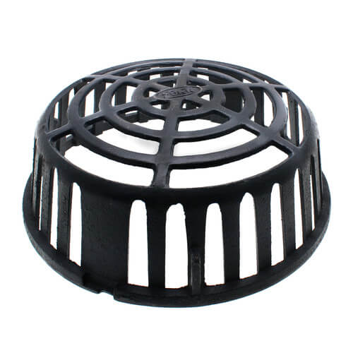 P100-DOME-CI - 12-7/16" L Roof Drain Dome (Blue, Cast Iron)