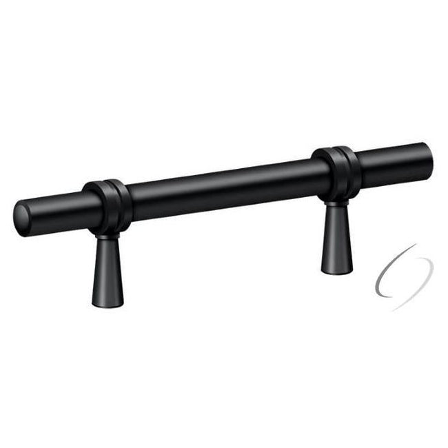 P310U19 Adjustable Pull 4-3/4"; Black Finish