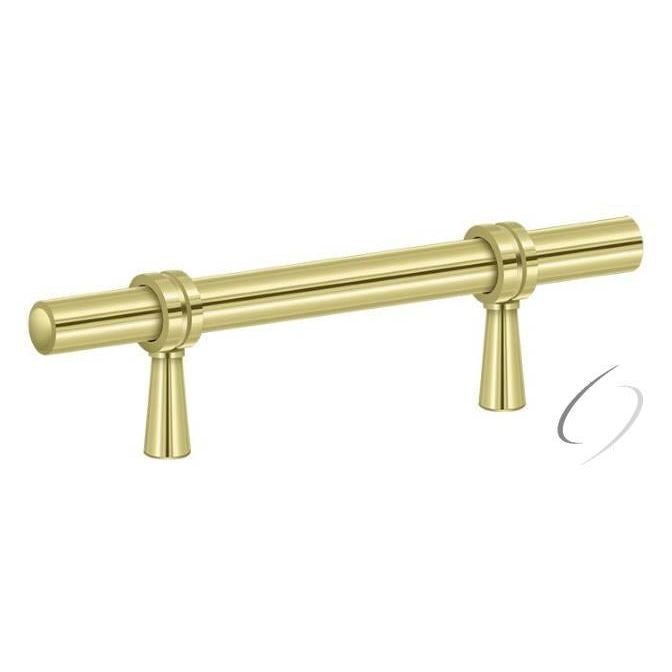 P310U3 Adjustable Pull 4-3/4"; Bright Brass Finish