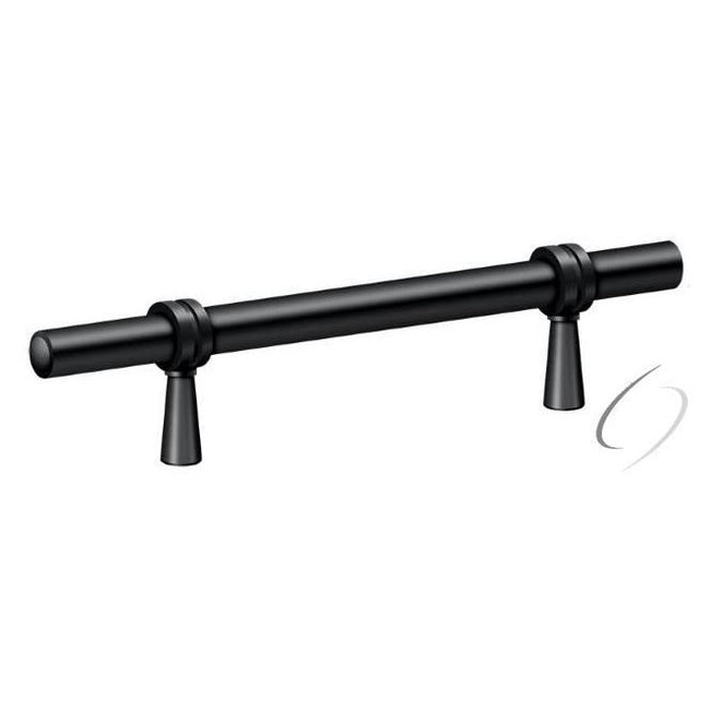 P311U19 Adjustable Pull 6-1/2"; Black Finish