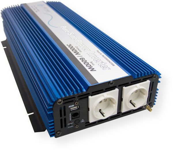 PE300012230S - Pure Sine Inverter European 3000 Watt 12 VDC to 230 VAC