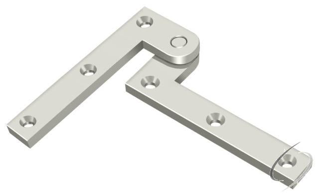 PH35U14 3-7/8" x 5/8" x 1-5/8" Hinge; Bright Nickel Finish
