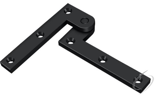 PH35U19 3-7/8" x 5/8" x 1-5/8" Hinge; Black Finish