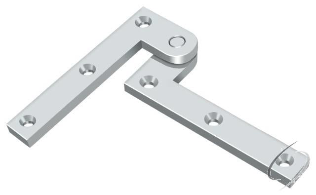 PH35U26 3-7/8" x 5/8" x 1-5/8" Hinge; Bright Chrome Finish