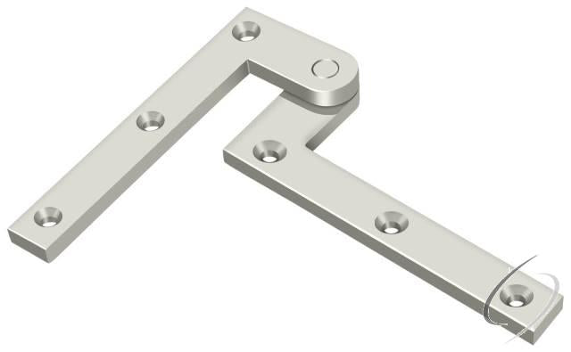 PH40U14 4-3/8" x 5/8" x 1-7/8" Hinge; Bright Nickel Finish