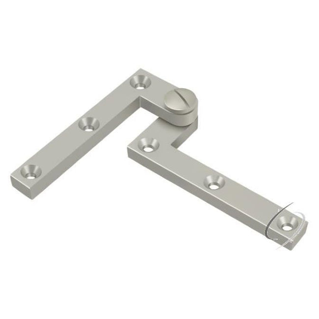 4-3/8" x 5/8" x 1-7/8" Hinge; Satin Nickel Finish