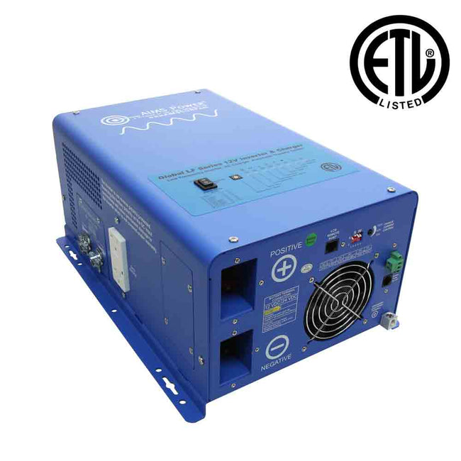 PICOGLF10W12V120V - 1000 Watt Pure Sine Inverter Charger - ETL Listed Conforms to UL458 /