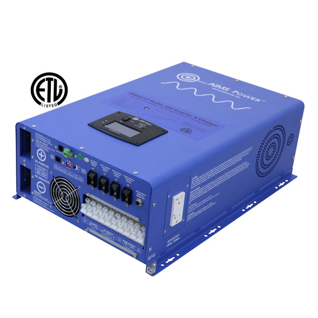 PICOGLF120W48V240VS - 12000 Watt Pure Sine Inverter Charger 48 Vdc / 240Vac Input & 120/2