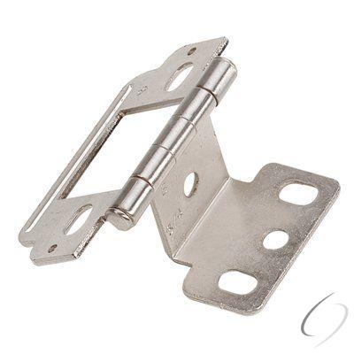 Amerock PK3175TB14 3/4" (19 mm) Full Inset Full Wrap Ball Tip Cabinet Hinge Nickel Finish