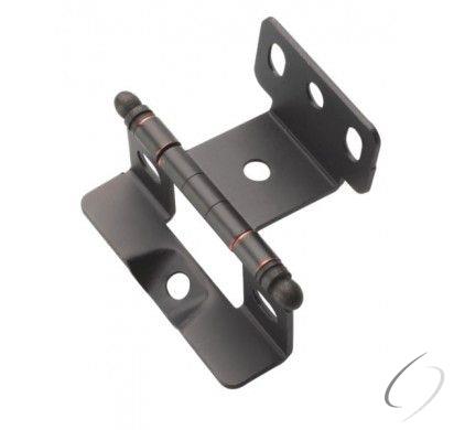Amerock PK3175TBORB 3/4" (19 mm) Full Inset Full Wrap Ball Tip Cabinet Hinge Oil Rubbed Bronze Finish