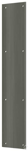 PP3520U15A Push Plate 3-1/2" x 20"; Antique Nickel Finish