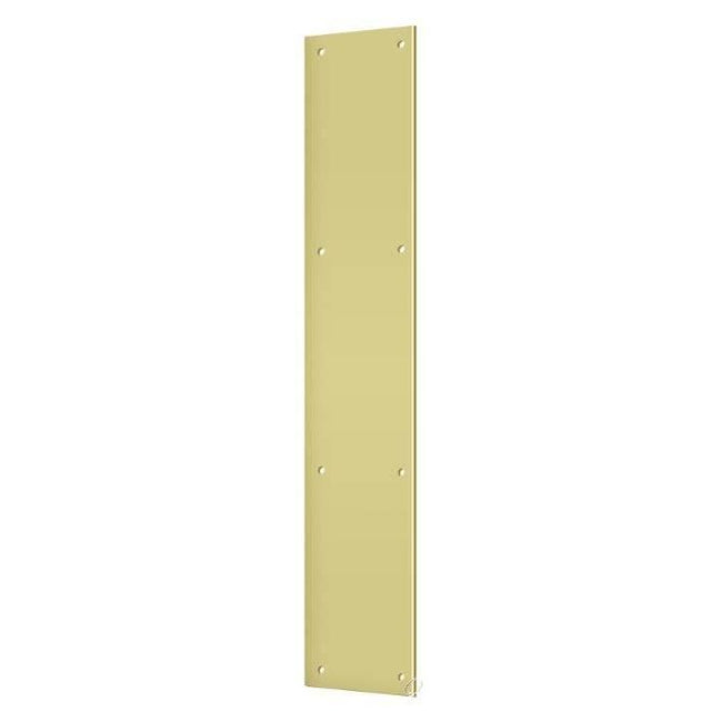 PP3520U3 Push Plate 3-1/2" x 20"; Bright Brass Finish