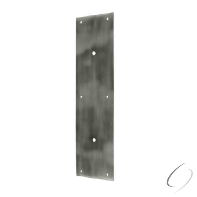 PPH3515U15A Push Plate 15" for 8" Door Pull; Antique Nickel Finish
