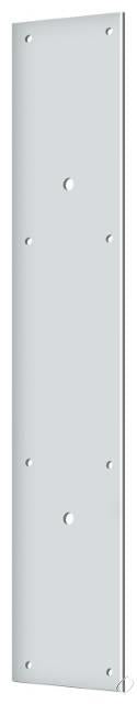 PPH3520U26 Push Plate 20" for 10" Door Pull; Bright Chrome Finish