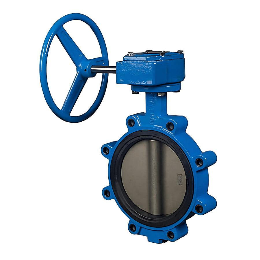 OS2-120-8CF8-FO - 12" OS Series Lug Butterfly Valve - SS Disc - EPDM Seat - Gear